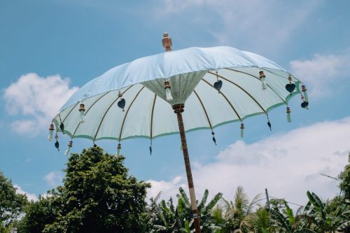 Bali parasol Licht blauw