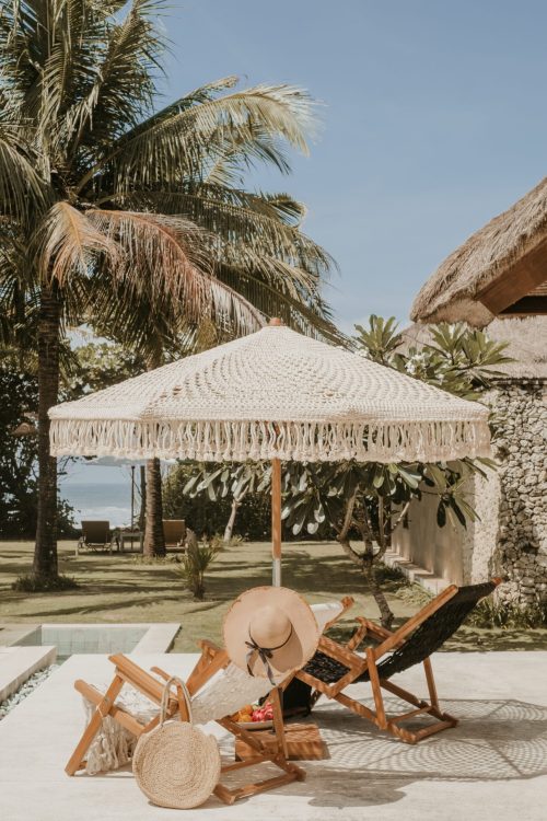 Hand-knotted parasols