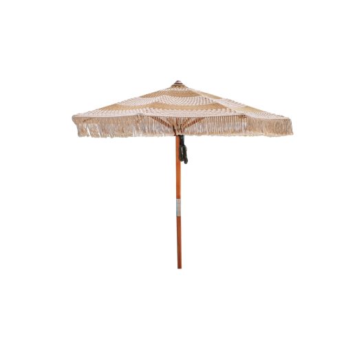 Handgeknoopte parasol - Golden Styles - creme 250cm