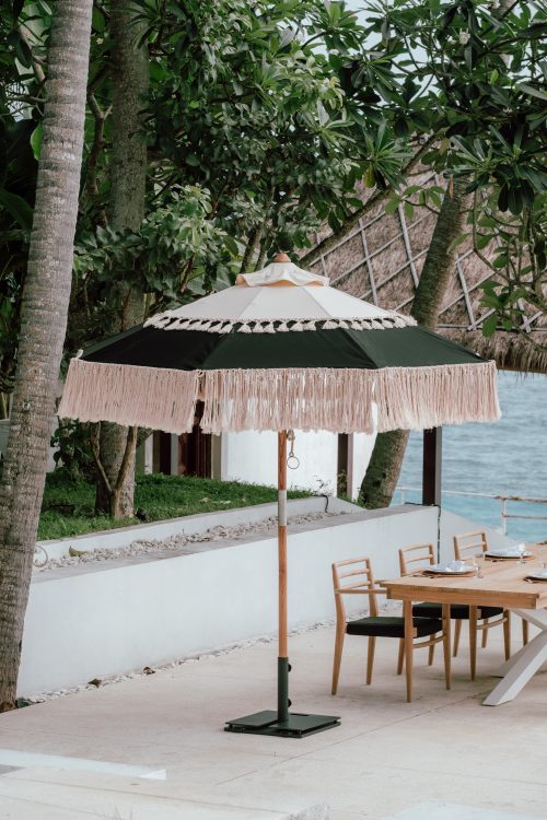 Teakhouten parasol La Sombra
