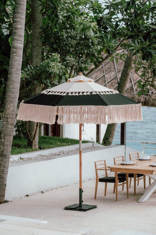 Teakhouten parasol La Sombra