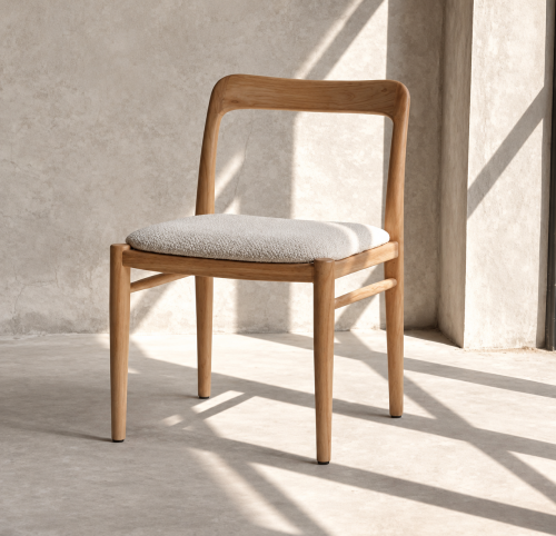 Mona Chair Walnut – Taupe seat